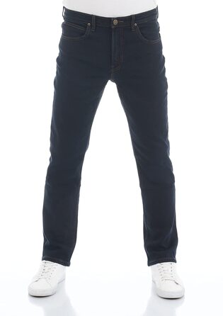 Чоловічі джинси LEE Brooklyn Classic Straight Fit, синьо-чорні, 32W / 30L