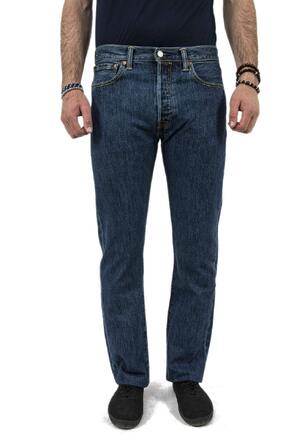 Чоловічі джинси Levi's 501 Original Straight Fit на кнопках, колір Stonewash (31W / 30L)