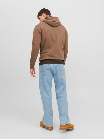 Чоловічі джинси Jack & Jones JJIALEX Baggy Fit синього кольору, денім
