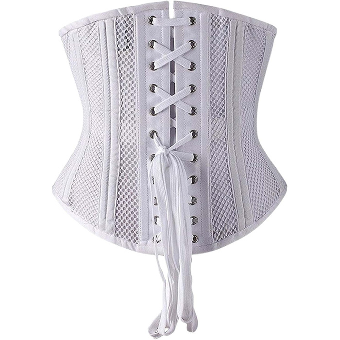 Корсет для жінок SRZYMJ: чорний, великі розміри, шнурівка, повна грудь, пластик, shapewear, для косплею та сексуального образу