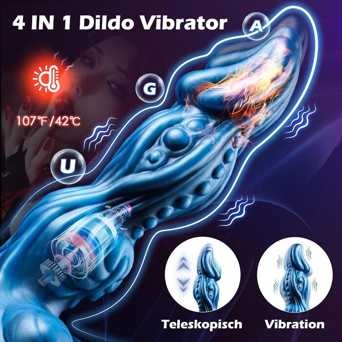 Анальний вібратор з нагрівом та 10 режимами вібрації - для жінок та чоловіків