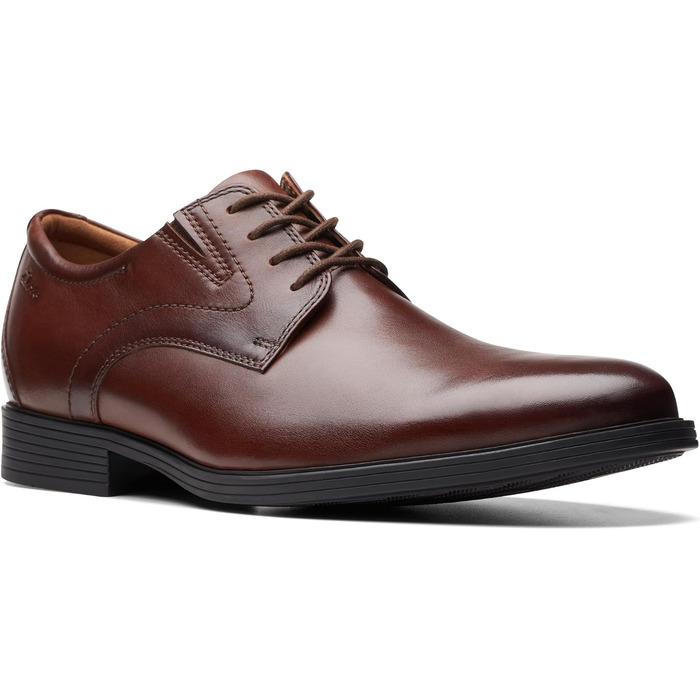 Чоловіча шкіряна кепка Clarks Whiddon, колір махагон (розмір 40 EU)