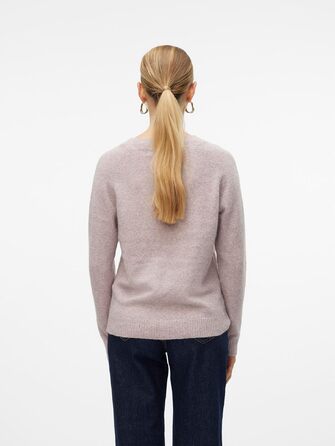 Жіночий в'язаний светр Vero Moda VMDOFFY, колір Woodrose, розмір L