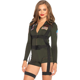 Костюм-комбінезон Leg Avenue Top Gun для жінок, хакі, розмір M