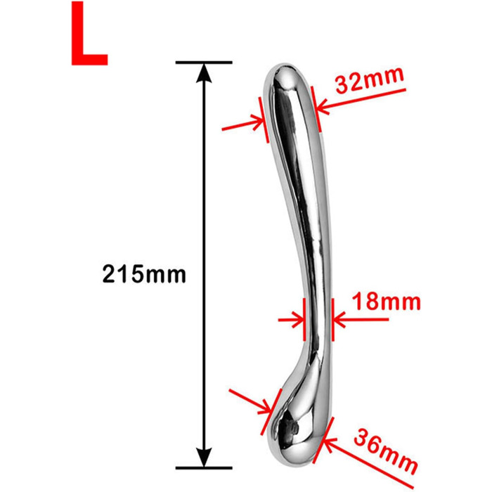 Металевий анальний дildo Yasexx з двома головками для стимуляції G-точки та простати (для чоловіків та жінок)