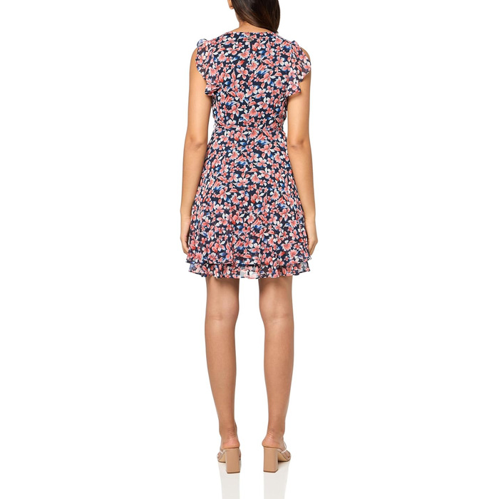 Сукня Tommy Hilfiger Nantucket з квітковим принтом, шифон, розмір 40, колір Sky Captain/Grenadine