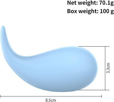 Вібратор з дистанційним керуванням через додаток, 10 режимів вібрації для жінок, портативний G-Spot, для пар (блакитний)