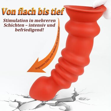 Анальний плаг з м'якого силікону Kuaecr – великий дилдо для ануса з присоскою, тренажер для ануса, іграшки для дорослих (S)