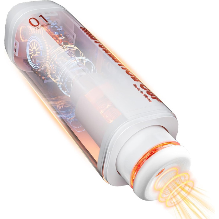 Електричний мастурбатор JFRong для чоловіків з 10 телескопічними та 10 ротаційними режимами, 3D-вагіна, стимулятор пеніса, чаша для мастурбації