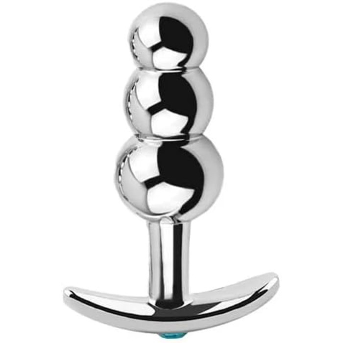 Анальні іграшки для дорослих: набір металевих анальних пробок з G-точком (3 шт.)