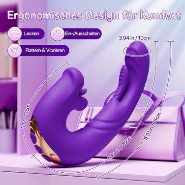 Набір вібраторів для жінок: дildo-вібратор, іграшки для дорослих з 5 режимами, стимуляція клітора