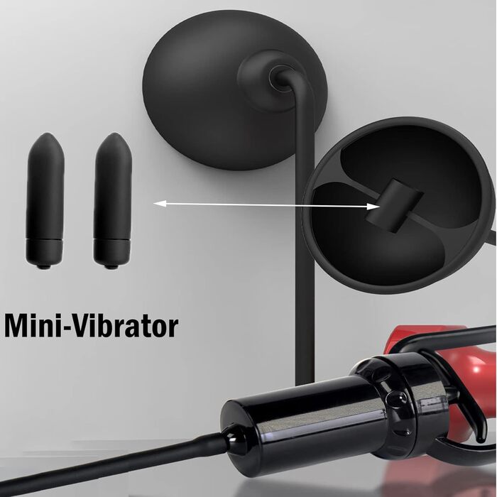 Набір для збільшення грудей ScreaAss 2Er Set: масажер грудей, вакуумна помпа, вібратор, стимулятор клітора, 2 шт. Чорний