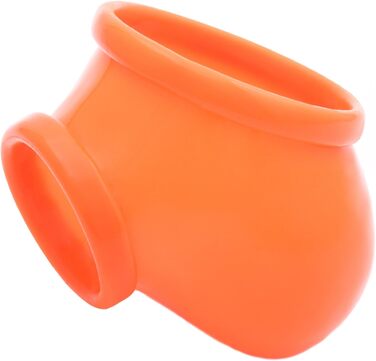 Латексний пеніс-чохол TOYLIE неоновий помаранчевий - Пеніс-чохол з кільцем 3,5 см (розтяжний) на стеблі та мошонці - Зроблено в Німеччині