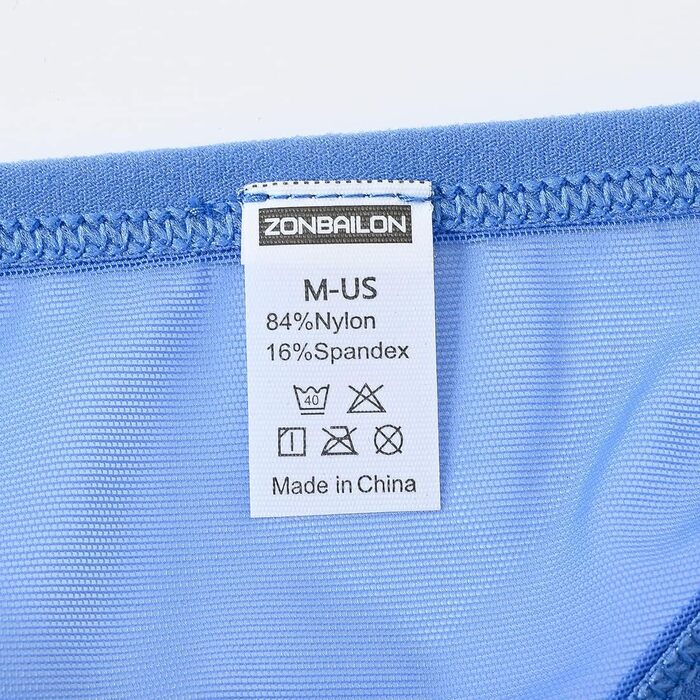 Сліп BIATWOWR для чоловіків: прозорі труси-сліпи з тонкого матеріалу, синього кольору (L)