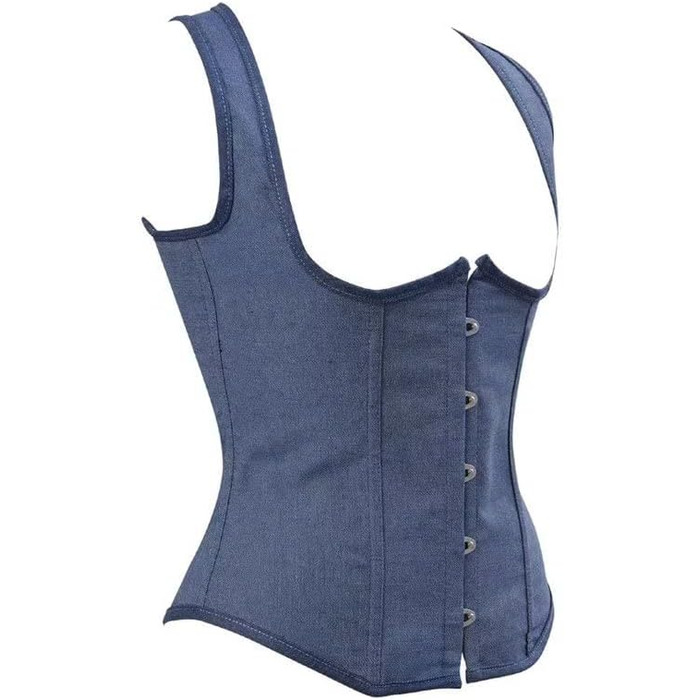 Корсет топ бюст'є жіночий оверсайз, атлас, квіткове мереживо, шнуровка, великі розміри, білий 2550 (M, 2808blau)