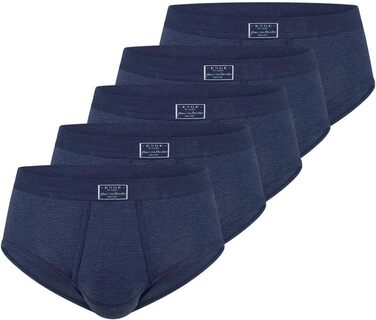 Чоловічі труси-боксерки ESGE (5 шт.) з бавовни – зручні та комфортні, без бічних швів, для щоденного використання (L, темно-синій)