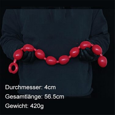 Анальний масажер Hrekssi з кулями (7 розмірів), анальний плаг, дилататор для простати, для чоловіків та жінок