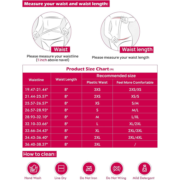 Корсет для фігури жіночий чорний з 9 сталевими кісточками (XL, 20.3 см торс, 9 сталевих кісточок)