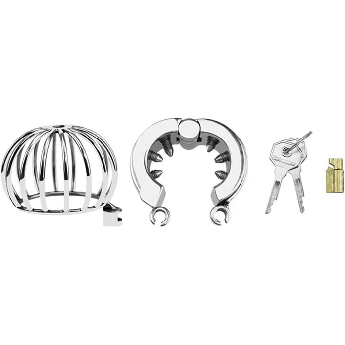 Тренування яєчок з нержавіючої сталі: розтягувач яєчок CBT, кільце для пеніса з шипами, SM-іграшка для чоловіків