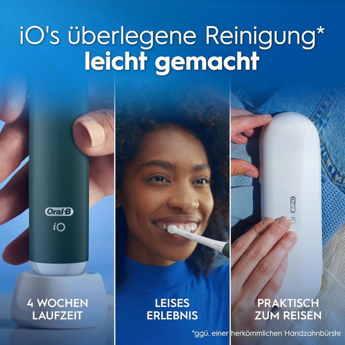 Електрична зубна щітка Oral-B iO Series 2, рожева, 3 режими чищення, з дорожнім футляром та 1 додатковою насадкою