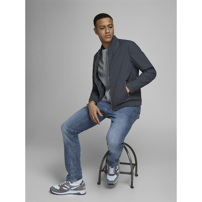 Чоловічі джинси Jack & Jones JJORIGINAL Slim Fit синього кольору (33W / 30L)