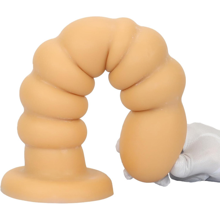 Анальний масажер Yasexx Giant з присоскою та стимулятором G-точки. Великий анальний дилатор для чоловіків та жінок