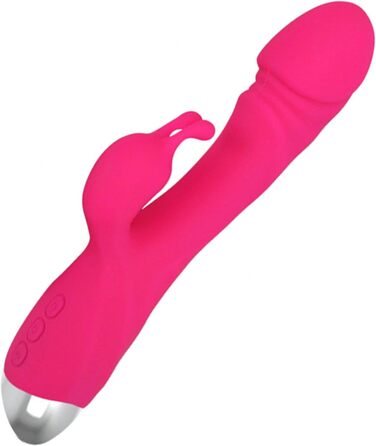 Вібратор Rabbit для G-точки - 10 режимів, тихий та потужний, для пар, RoseRed