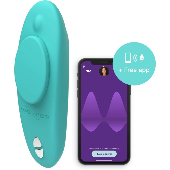 We-Vibe Moxie: Вібратор-кліторальний масажер, портативний, 10 режимів, водонепроникний