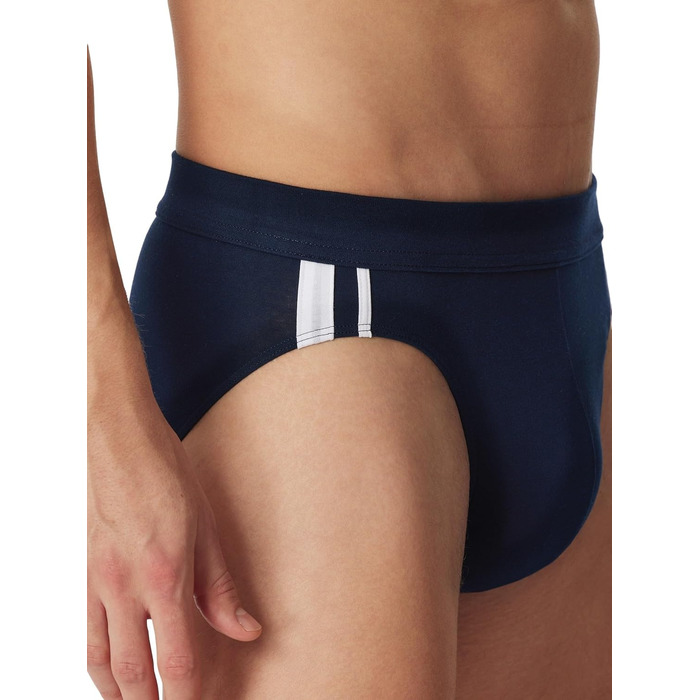 Труси чоловічі Schiesser 3 шт. Sip Softbund та смужки Bio Baumwoe, 95/5 Organic (3XL, Темно-синій)