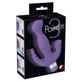 Вібратор You2Toys 3 Pointer: стимулятор клітора та ануса, масажер для жінок, фіолетовий