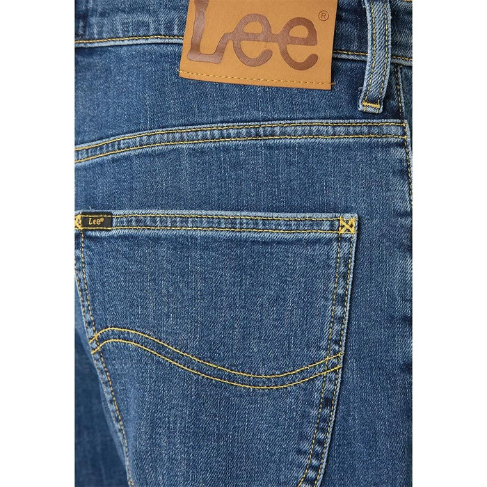 Чоловічі джинси LEE Classic Straight Fit Brooklyn, колір синьо-чорний Mid Stonewash, розмір 34W / 30L