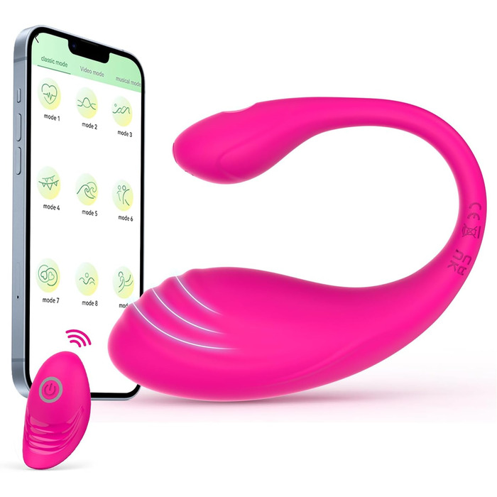 Тренувальні кулі для жіночого дна тазу - інтелектуальний тренажер м'язів дна тазу з керуванням через додаток (Рожевий)