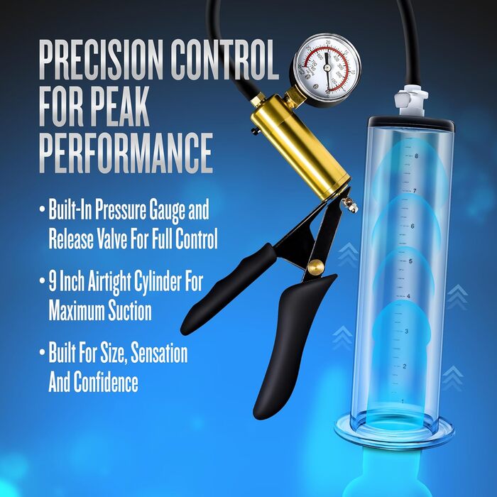 Преміум-насос для ерекції Vx8 Performance - універсальний розмір (чорний)