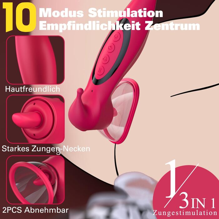 Вібратор для жінок Greenpinecone з 10 режимами вібрації, стимулятором клітора та 7 сосками. Масажер грудей, BDSM іграшки для пар