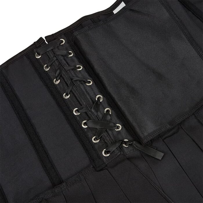 Корсетна корсаж Grebrafan для вечірок у готичному стилі, чорний та червоний, розмір 48-50