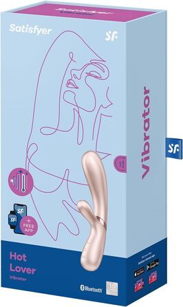 Вібратор Satisfyer Hot Lover Connect App | Bluetooth, водонепроникний (IPX7), для жінок | Силікон, сріблястий