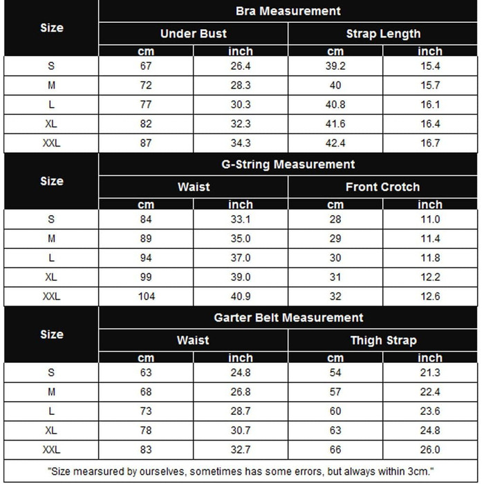 Avidlove Комплект сексуальної білизни для жінок: бюстгальтер з пуш-ап, трусики, бретельки, сліп, чорний