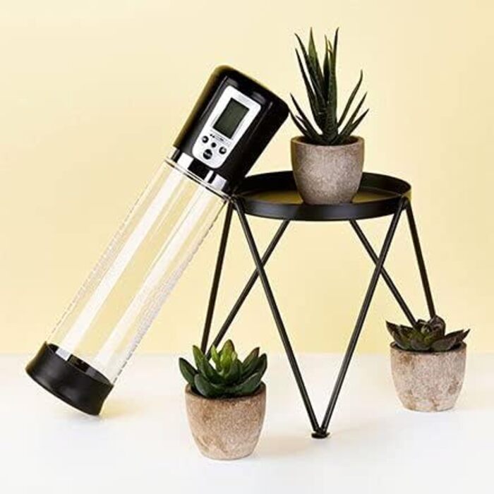 EIS Penispumpe: Електрична помпа для ерекції | 4 інтенсивності | З перезарядкою | Безпечне силіконове покриття | З клапаном безпеки | 29 см