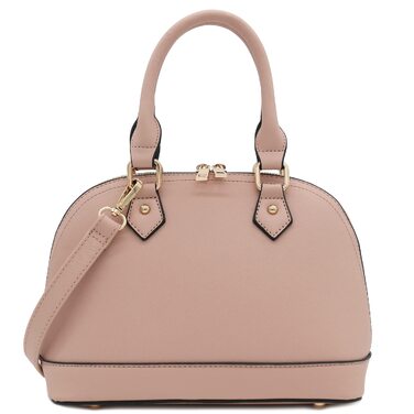 Жіноча сумка-сатчел FashionPuzzle Dome Satchel у кольорі припилений рожевий (Dusty Pink)