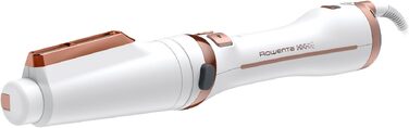 Стайлер-фен Rowenta Ultimate Experience 2-in-1 CF9620F0, ротаційна гаряча щітка з іонізатором та Pro Keratin, 3 насадки, чорний/розе-золото