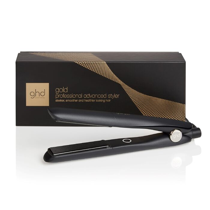 Випрямляч для волосся ghd gold — професійний стайлер та випрямляч для гладкості та антифриз-ефекту, чорний
