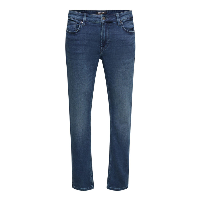 Чоловічі вузькі джинси Only & Sons Onsloom Slim Fit, темно-сині, 33W / 32L