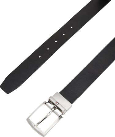 Чоловічий шкіряний ремінь Tommy Hilfiger Denton двосторонній, 3.5 см, 105 см, синій/чорний