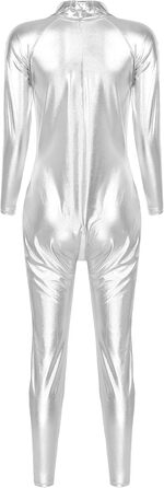 Жіночий комбінезон з довгим рукавом GRRKDFQ срібного кольору, розмір XXL