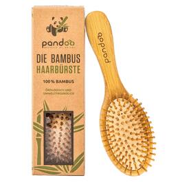 Бамбукова щітка для волосся pandoo Paddle Brush — масажна щітка з закругленими бамбуковими щетинками для розплутування та щоденного догляду