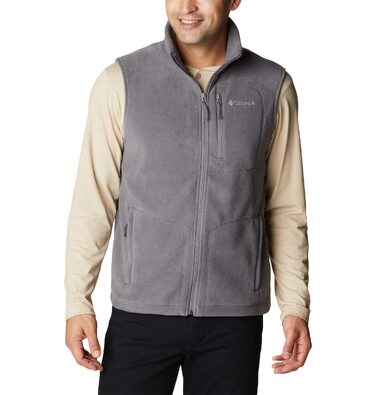 Чоловічий флісовий жилет Columbia Fast Trek Fleece Vest, сірий (City Grey), сезон Осінь-Зима 2024/2025