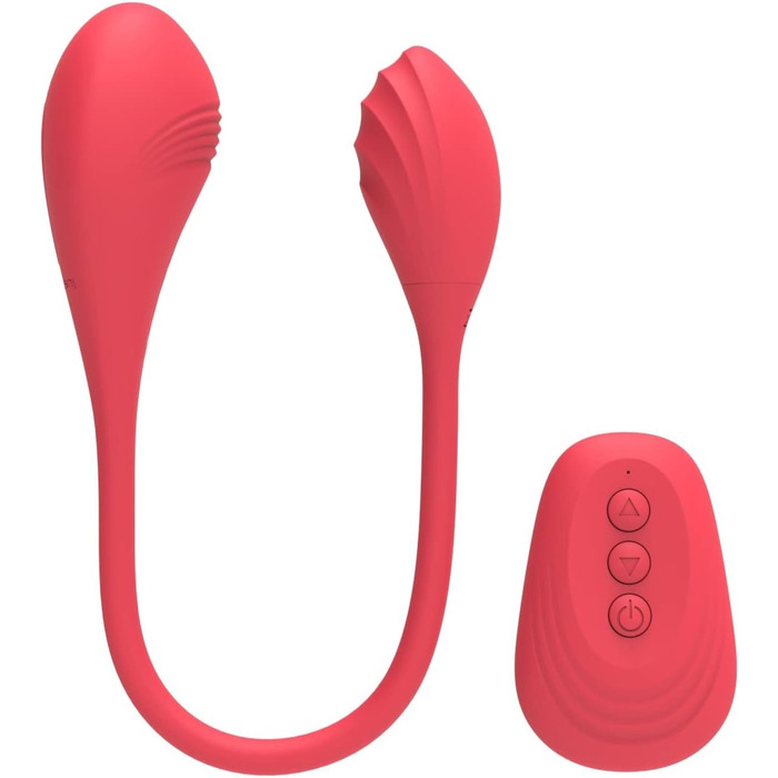 Вібратор Lustfactor JAZZ | Силіконовий вібратор з двома головками | Бездротове керування | 2 x 10 програм вібрації | Перезаряджається