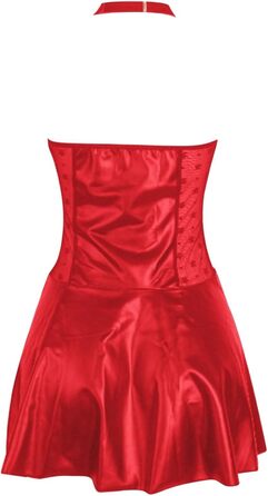 Сексуальний боді з еластичної шкіри для жінок, великі розміри, червоний колір