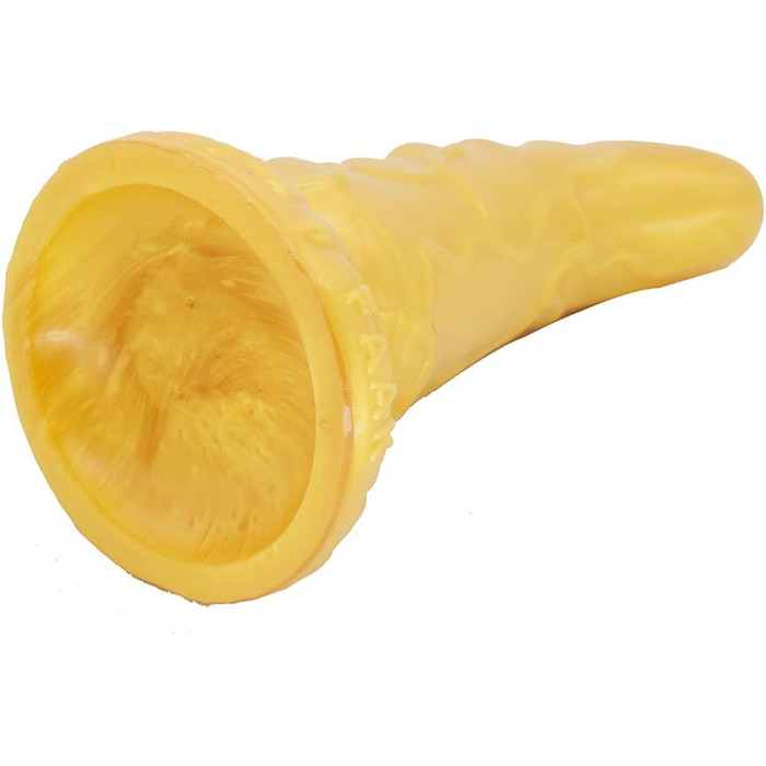 Анальний стимулятор ChicLSQ з сильним присоском, силікон, G-spot, для жінок (Золотий)