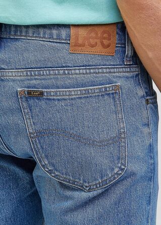 Чоловічі джинси LEE Classic Straight Fit Brooklyn, синьо-чорні (Moody Blue Used), розмір 32W/34L